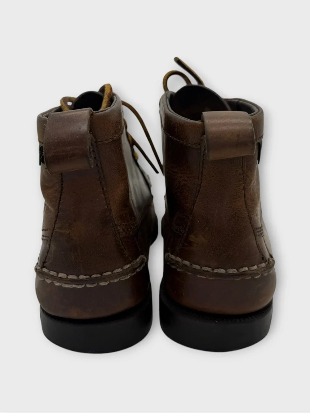 Eastland Brown Leather Moc Toe Chukka Boot Vintage Mens 8.5 Also Fits Women’s 10